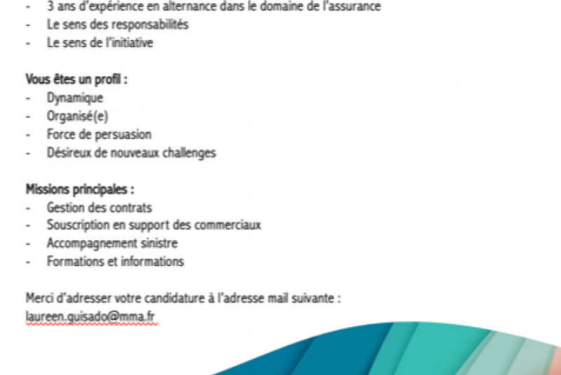 Nous recherchons un(e) alternant(e) chargé(e) de clientèle professionnelle pour septembre 2023. N'hésitez pas à postuler ! 